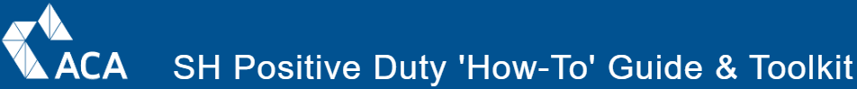 SH Positive Duty 'How-To' Guide & Toolkit